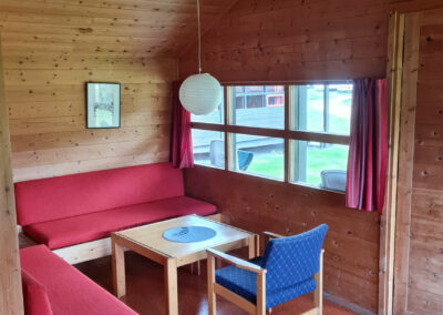 Stue i hytte på Elstad camping–Ringebu